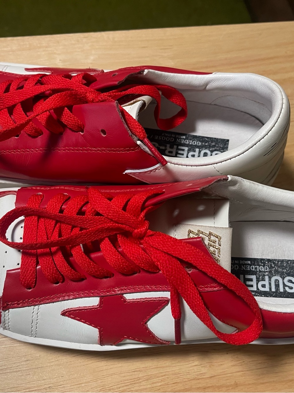 Golden Goose Stardan Red White Mens 9. Excellent - Picture 2 of 12